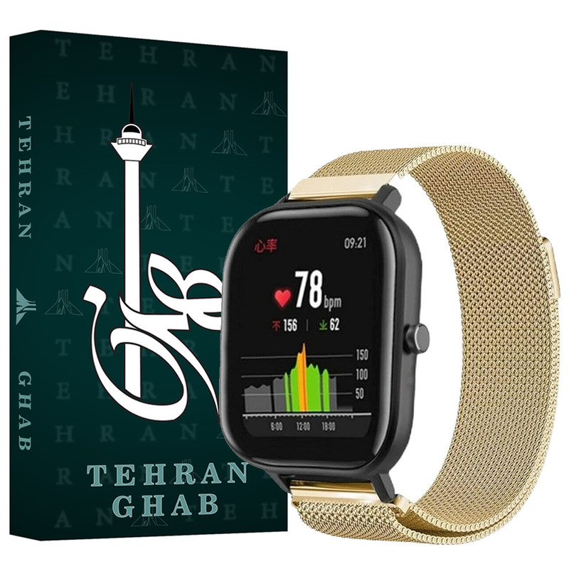 بند تهران قاب مدل MILT مناسب برای ساعت هوشمند امیزفیت Active 2 20mm