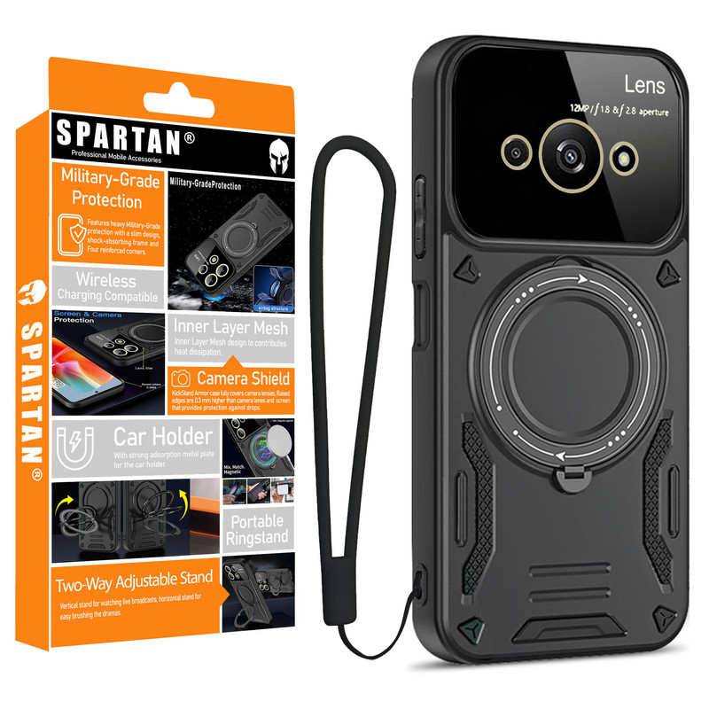 کاور اسپارتان مدل Hybrid Armor Strap مناسب برای گوشی موبایل شیائومی Redmi A3 2024 به همراه بند