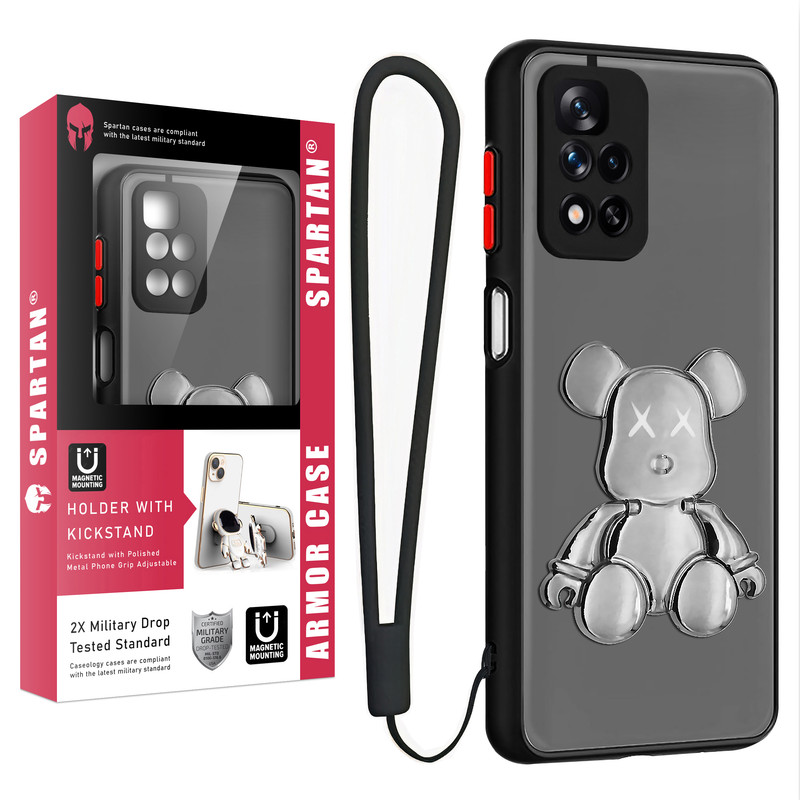 کاور اسپارتان مدل MBC Teddy مناسب برای گوشی موبایل شیائومی Redmi 10 Prime / Redmi 10 به همراه بند نگهدارنده