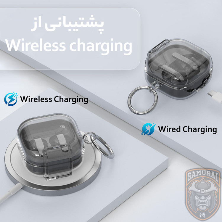 کاور سامورایی مدل Quad-52 مناسب برای کیس هدفون سامسونگ Galaxy Buds 4 Pro / Galaxy Buds 4
