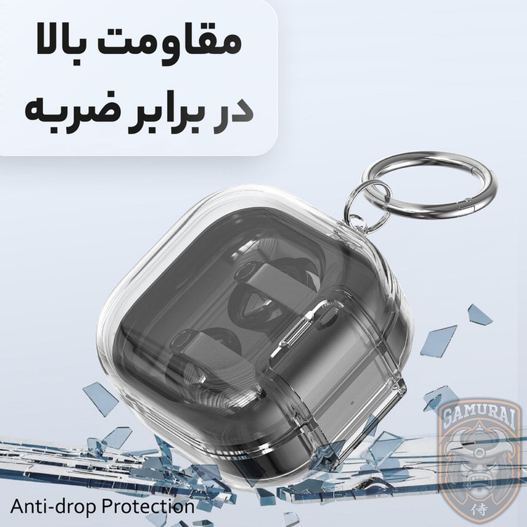 کاور سامورایی مدل Quad-52 مناسب برای کیس هدفون سامسونگ Galaxy Buds 4 Pro / Galaxy Buds 4