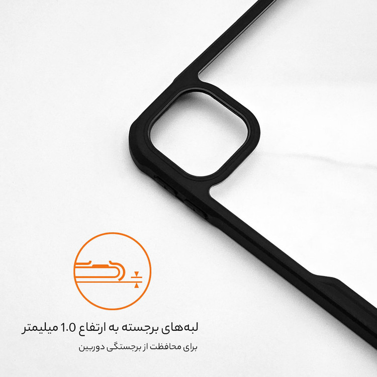 کاور سامورایی مدل Black-Bumper مناسب برای تبلت اپل iPad Air 11 (2024) / iPad Pro 11 (2022-2021-2020-2018)