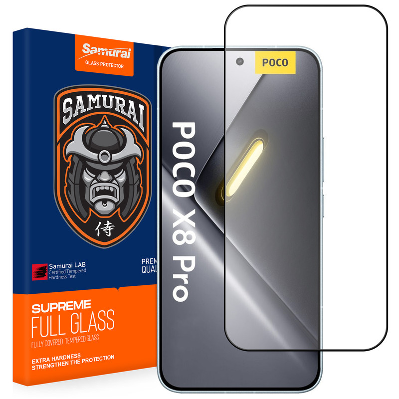 محافظ صفحه نمایش سامورایی مدل ovglass مناسب برای گوشی موبایل شیائومی Poco X8 Pro