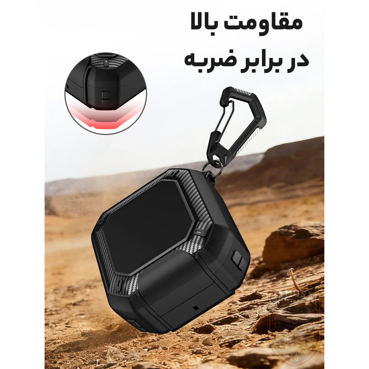 کاور سامورایی مدل Quad-49 مناسب برای کیس هدفون سامسونگ Galaxy Buds 4 Pro / Galaxy Buds 4