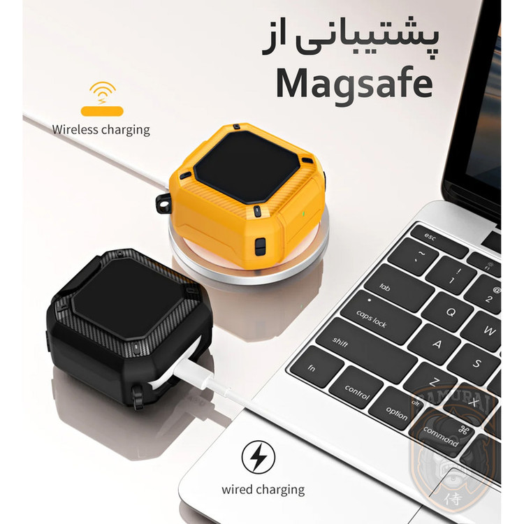 کاور سامورایی مدل Quad-49 مناسب برای کیس هدفون سامسونگ Galaxy Buds 4 Pro / Galaxy Buds 4