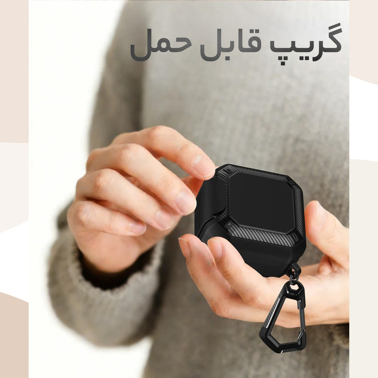 کاور سامورایی مدل Quad-49 مناسب برای کیس هدفون سامسونگ Galaxy Buds 4 Pro / Galaxy Buds 4