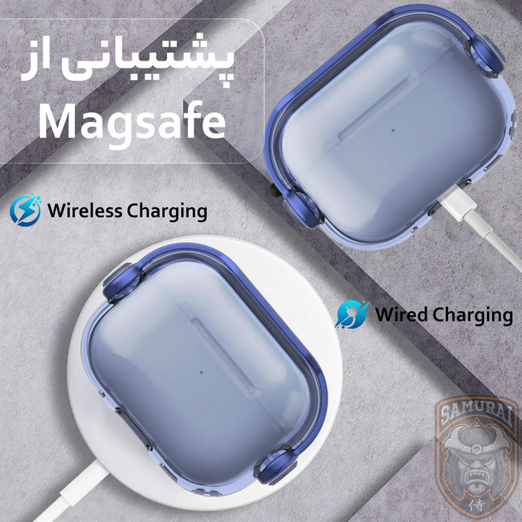 کاور سامورایی مدل Quad-45 مناسب برای کیس اپل Airpods Pro 3