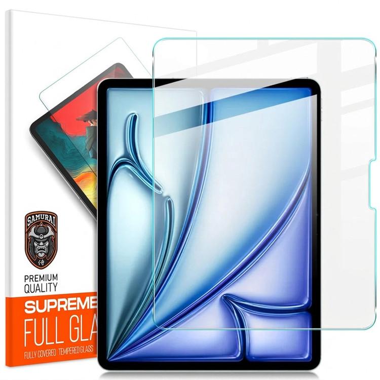 محافظ صفحه نمایش شفاف سامورایی مدل GlastR مناسب برای تبلت اپل iPad Air 13 inch 2025 / iPad Air 13 inch 2024