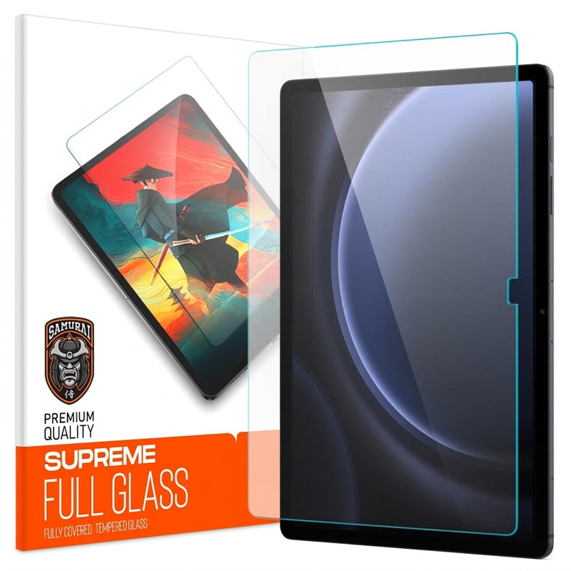 محافظ صفحه نمایش شفاف سامورایی مدل GlastR مناسب برای تبلت سامسونگ Galaxy Tab S7 FE / S9 FE Plus / S9 Plus