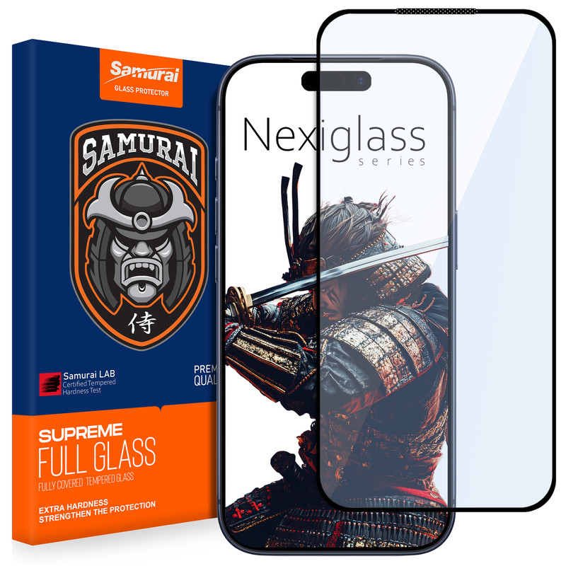 محافظ صفحه نمایش سامورایی مدل Nexiglass مناسب برای گوشی موبایل اپل iPhone 17 Pro