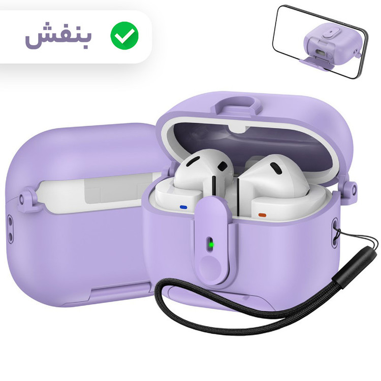 کاور سامورایی مدل Quad-42 مناسب برای کیس هدفون سامسونگ Galaxy Buds 3 Pro / Buds 3