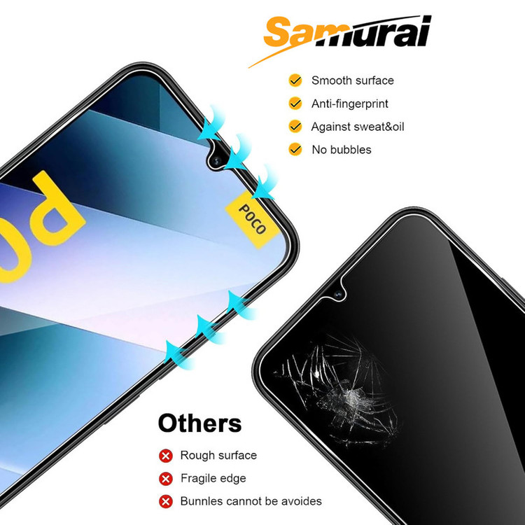 محافظ صفحه نمایش سامورایی مدل Invisiglass مناسب برای گوشی موبایل شیائومی Redmi 15C 4G / Poco C85