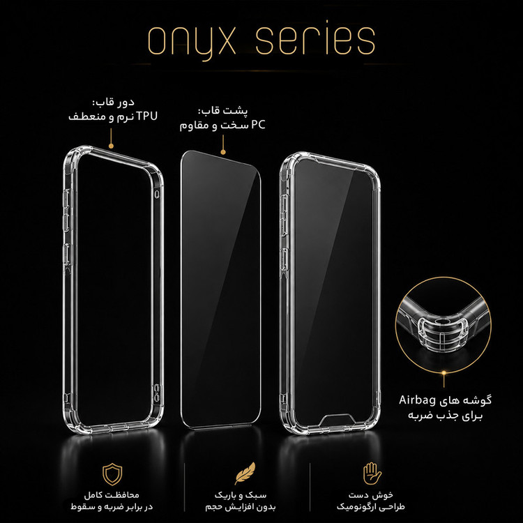 کاور سامورایی مدل onyx مناسب برای گوشی موبایل آنر X6b
