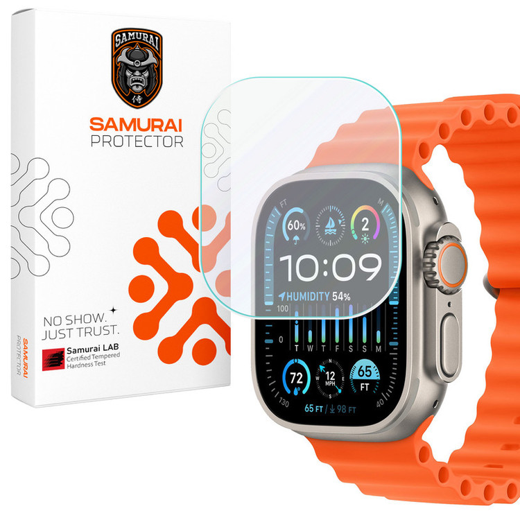 محافظ صفحه نمایش سامورایی مدل Hanzo مناسب برای ساعت هوشمند اپل Watch Ultra 1 49mm / Ultra 2 49mm