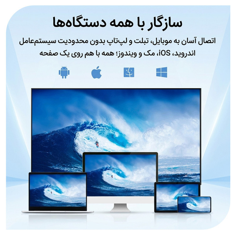 دانگل انتقال تصویر بیسیم نوکسو مدل DG‑N1 مناسب برای انواع تلویزیون و مانیتور دارای درگاه HDMI
