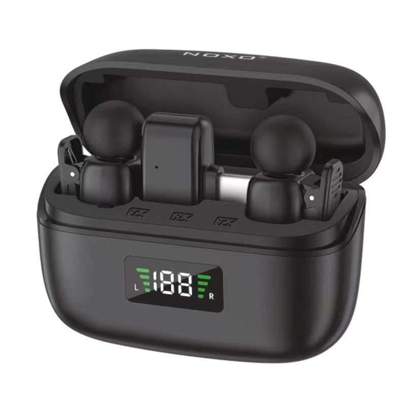 میکروفن بی‌سیم دوگانه نوکسو مدل MC-N1 با درگاه اتصال USB-C