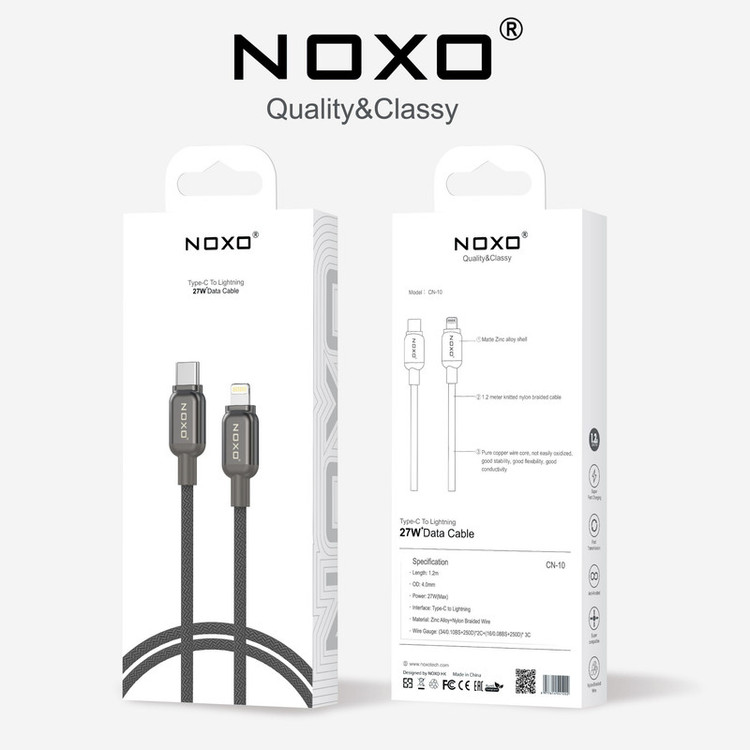 کابل تبدیل USB-C به لایتنینگ نوکسو مدل CN‑10 طول 1.2 متر
