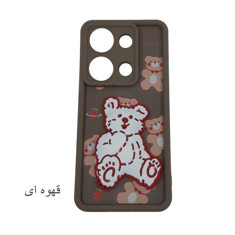 کاور لیمیا مدل سولید لنزدار طرح عروسکی برجسته مناسب برای گوشی موبایل شیائومی Redmi Note 13 4G