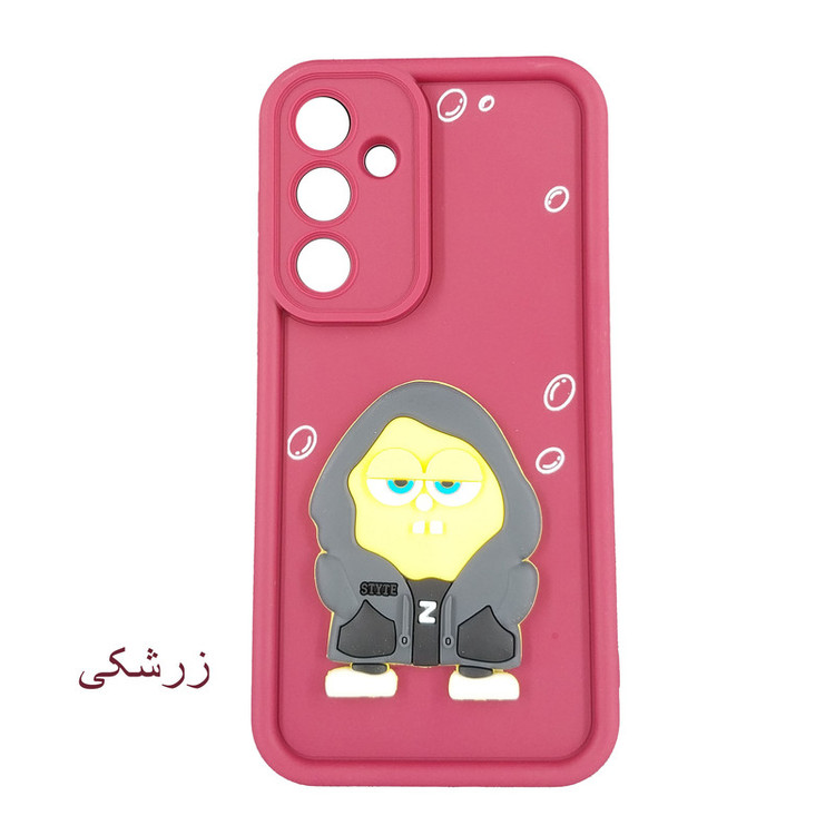 کاور لیمیا مدل سولید لنزدار طرح عروسکی برجسته مناسب برای گوشی موبایل سامسونگ Galaxy A55