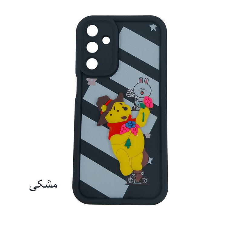 کاور لیمیا مدل سولید لنزدار طرح عروسکی برجسته مناسب برای گوشی موبایل سامسونگ Galaxy A25