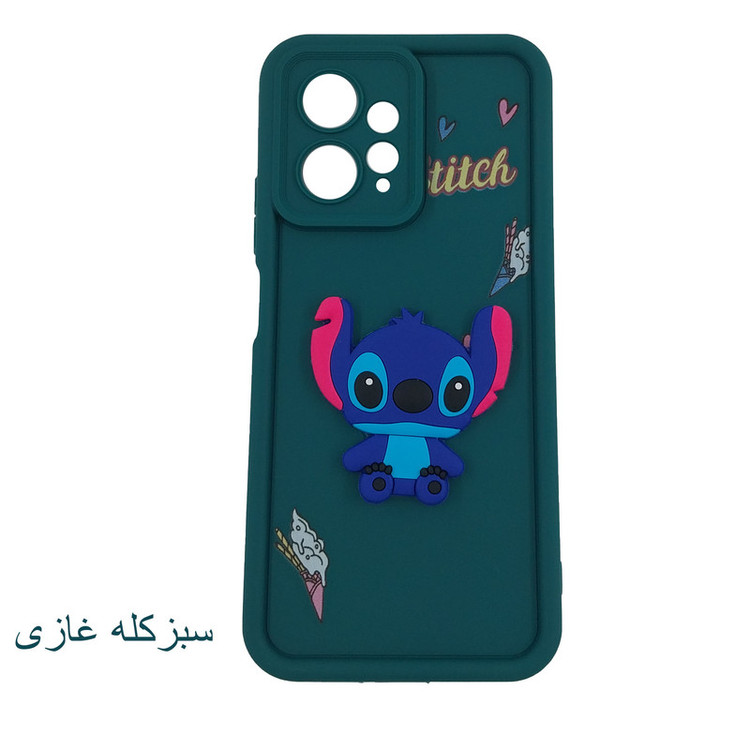 کاور لیمیا مدل سولید لنزدار طرح عروسکی برجسته مناسب برای گوشی موبایل شیائومی Redmi Note 12 4G