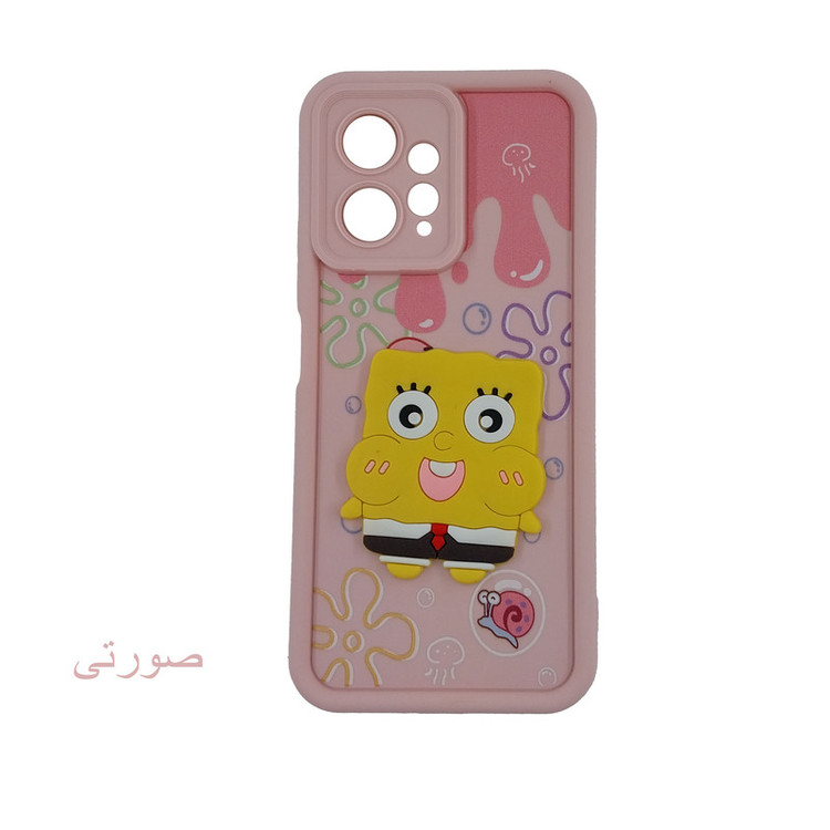 کاور لیمیا مدل سولید لنزدار طرح عروسکی برجسته مناسب برای گوشی موبایل شیائومی Redmi Note 12 4G
