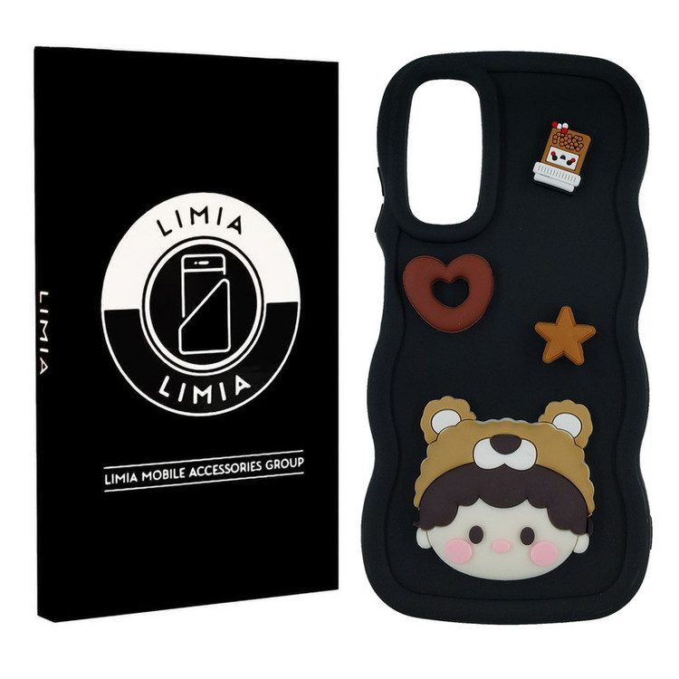 کاور لیمیا مدل عروسکی برجسته مناسب برای گوشی موبایل شیائومی Redmi Note 11S/Note 11 4G